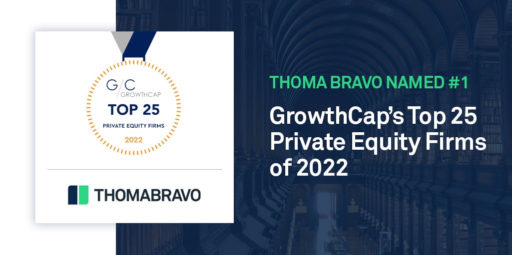 AWARD: Thoma Bravo Named #1 in Private Equity Firms of 2022